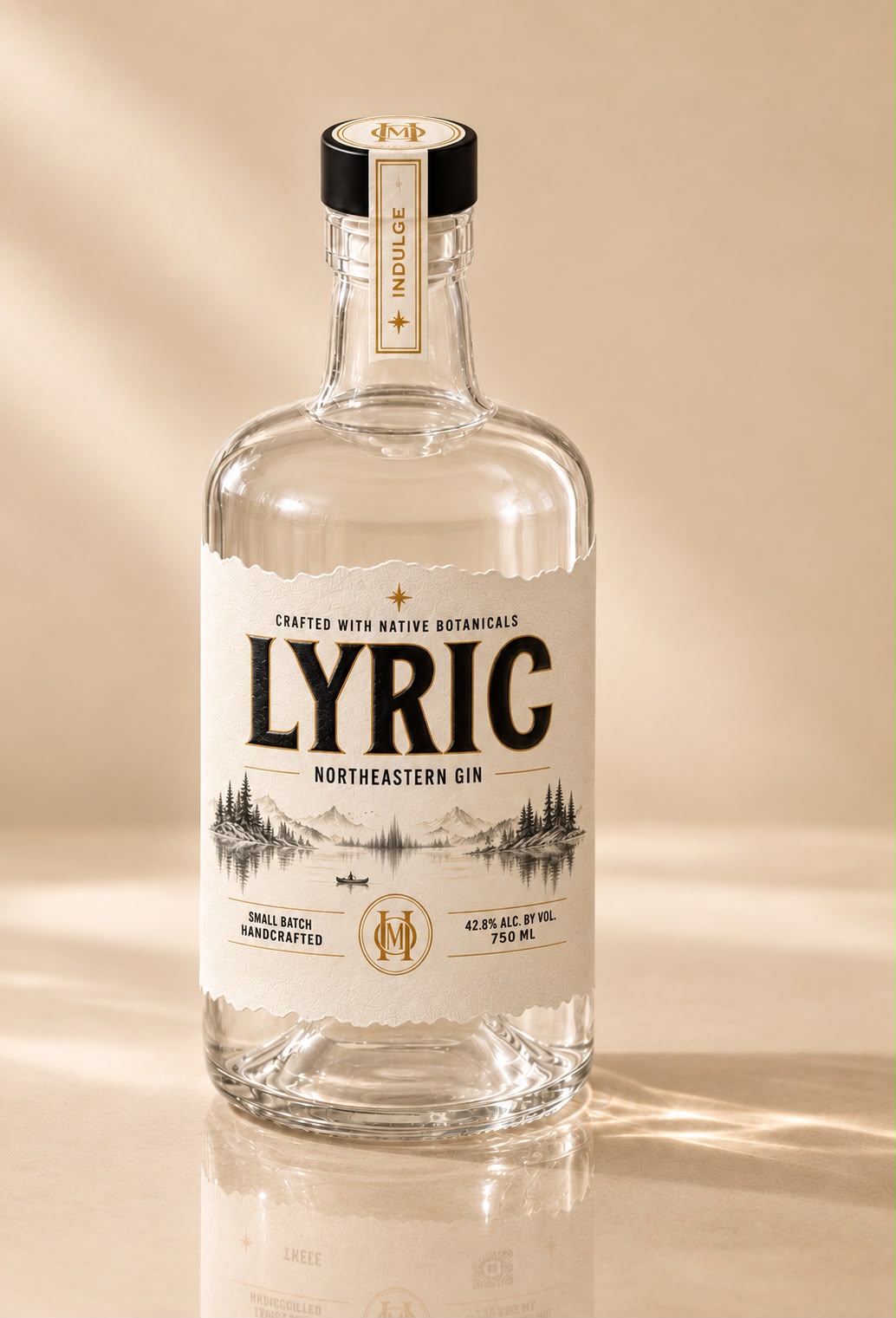 LYRIC bottle on stone